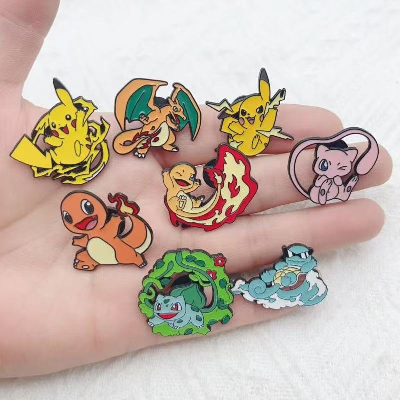 Party Games Crazy - 8pcs alloy drip oil cartoon baby