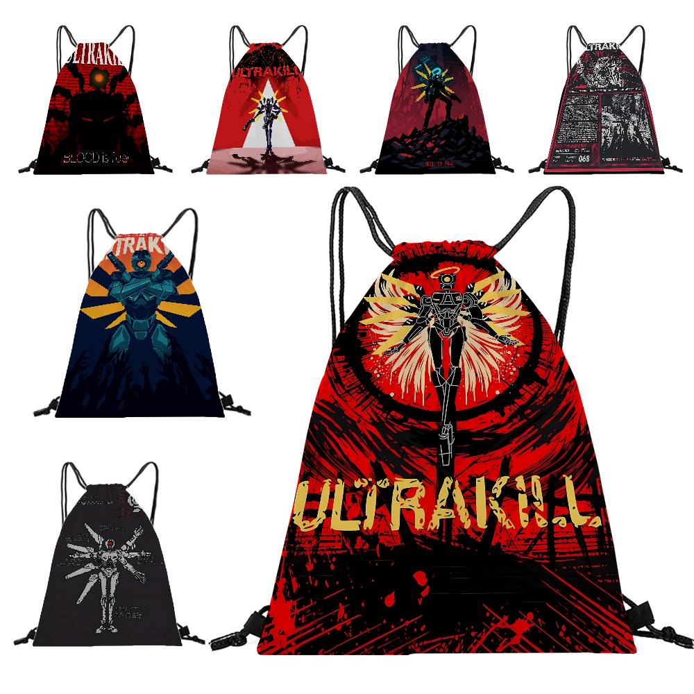 Party Games In Steam - STEAM GAME U-ULTRAKILL Print Drawstring Bags