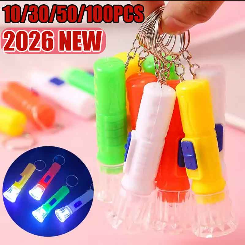 Party Games Kids - 10/30/50/100PCS Mini Children LED Flashlight Lamp
