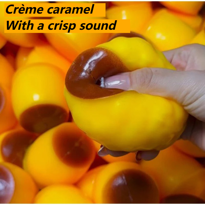 Party Games Crazy - //Crispy Sound Caramel Pudding Squeezing Toy