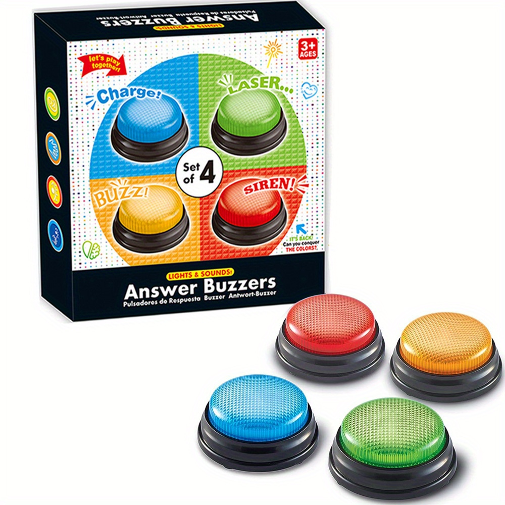 4pcs Lights and Sounds Buzzers - огляд і ціна Party Games Quiz