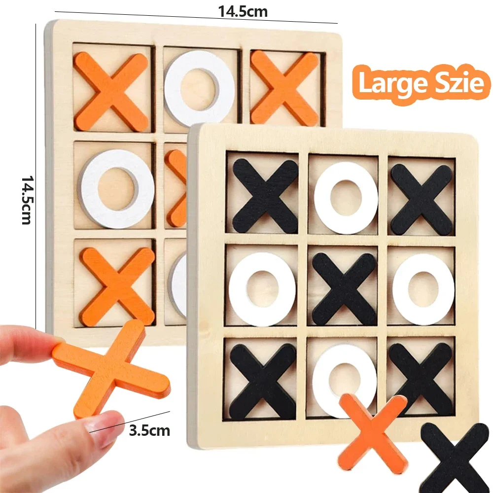 Wooden XO Tic Tac Toe Game Min - огляд і ціна Party Games Kids Indoor