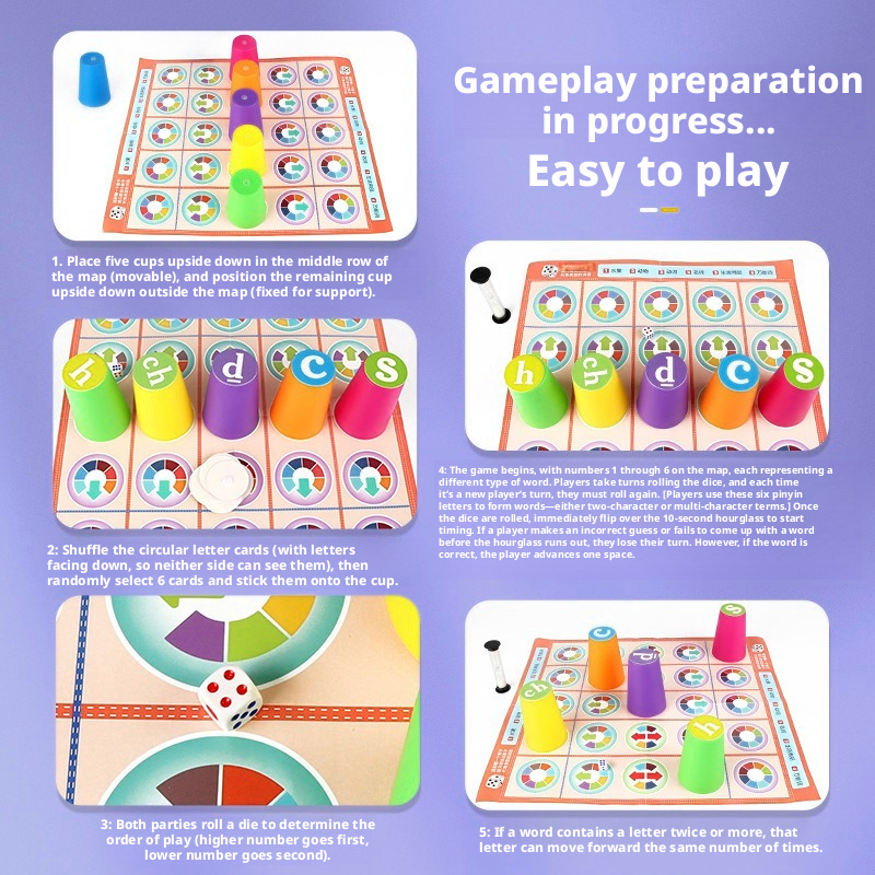 Hot Kids Chinese Pinyin Matchi - огляд і ціна Party Games Kids Indoor