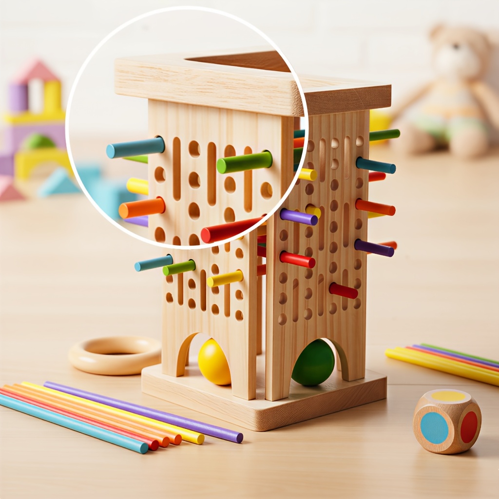Montessori Wooden Board Game C - огляд і ціна Party Games Kids Indoor