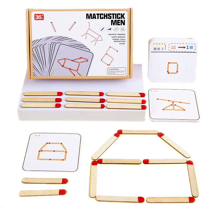 Montessori Matches Puzzles Gam - огляд і ціна Party Games Kids Indoor