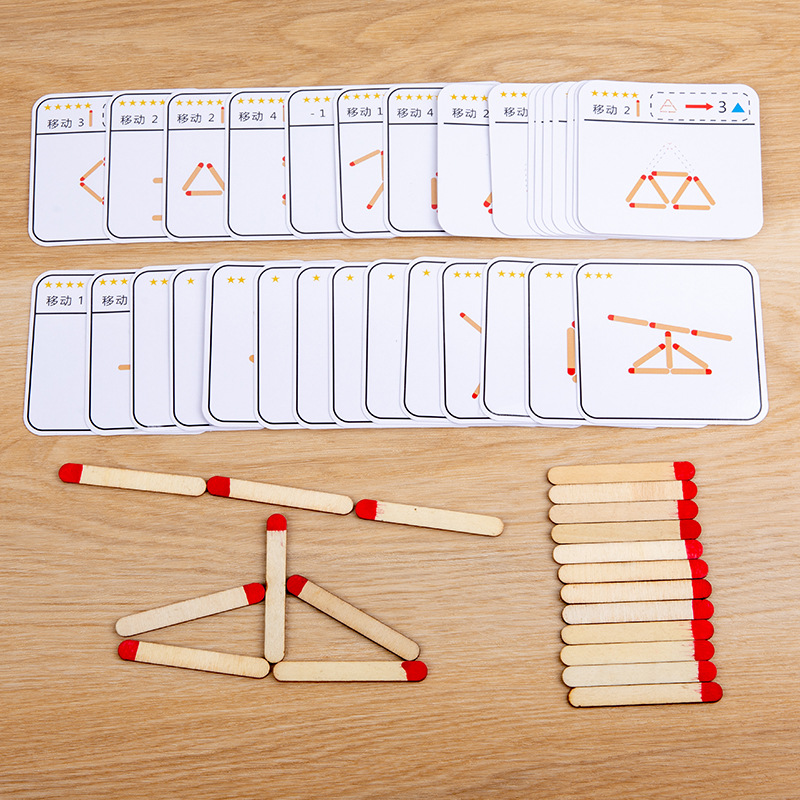 Montessori Matches Puzzles Gam - огляд і ціна Party Games Kids Indoor