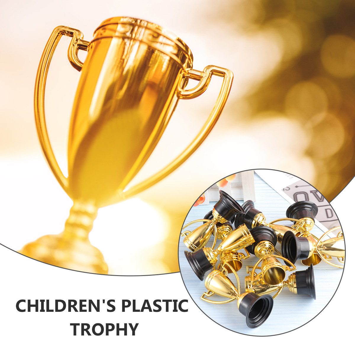 12Pcs Plastic Trophy Mini Gold - огляд і ціна Party Games Kids