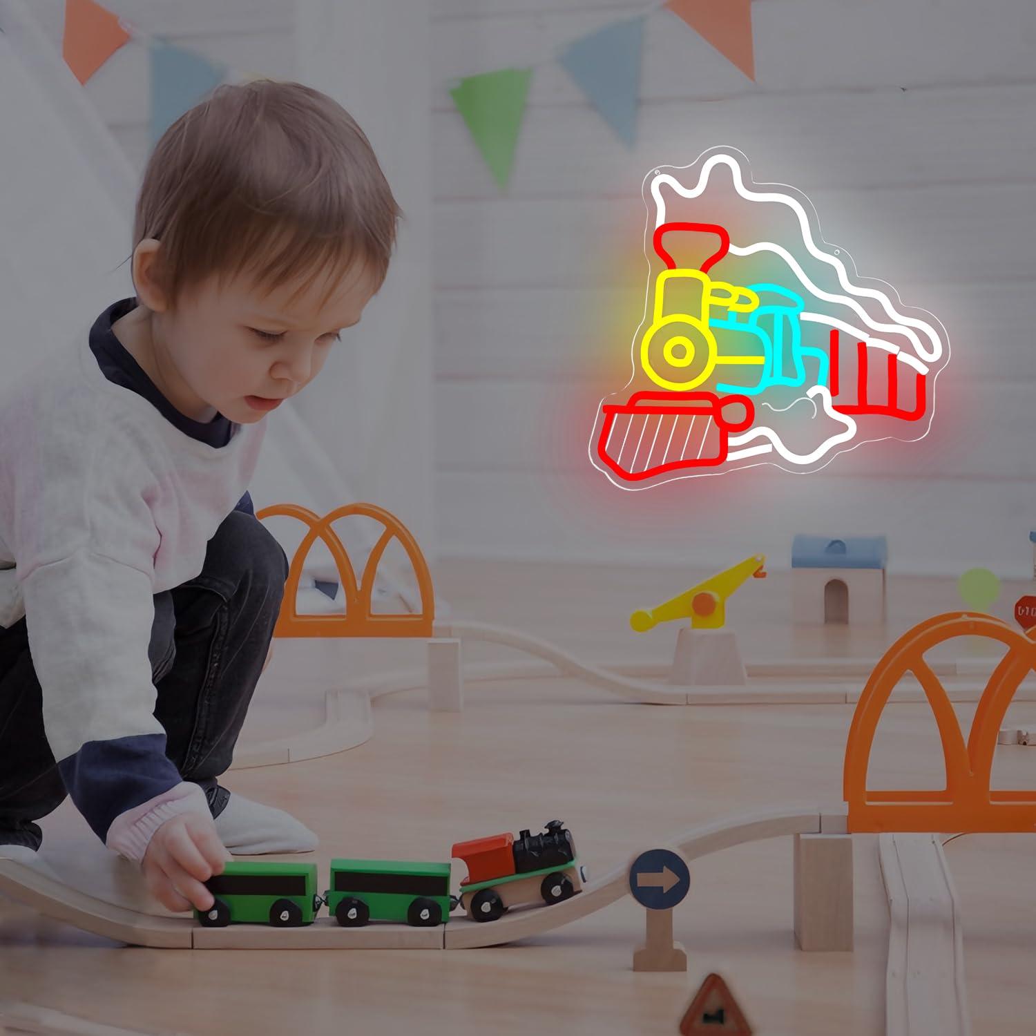 Steam Train Neon Sign USB Dimm - огляд і ціна Party Games In Steam