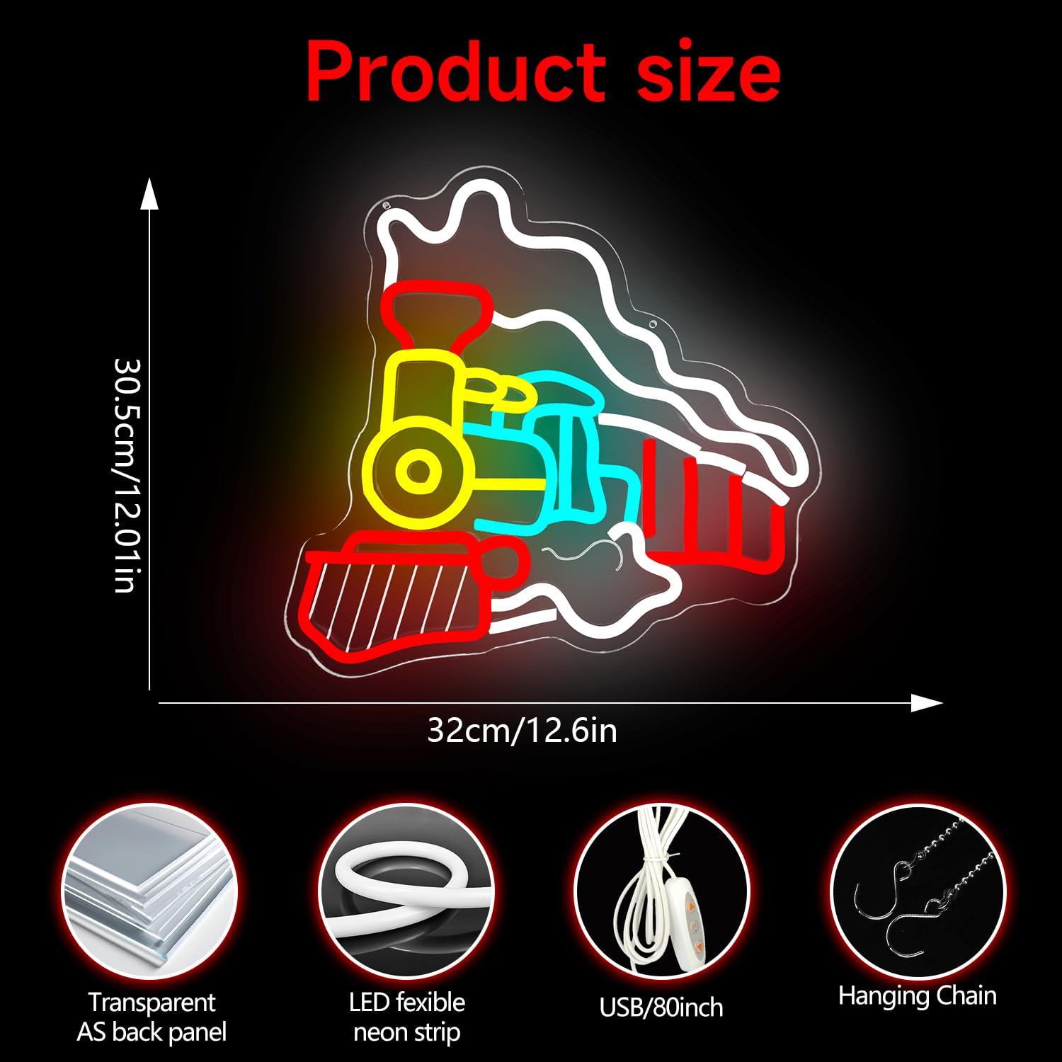 Steam Train Neon Sign USB Dimm - огляд і ціна Party Games In Steam