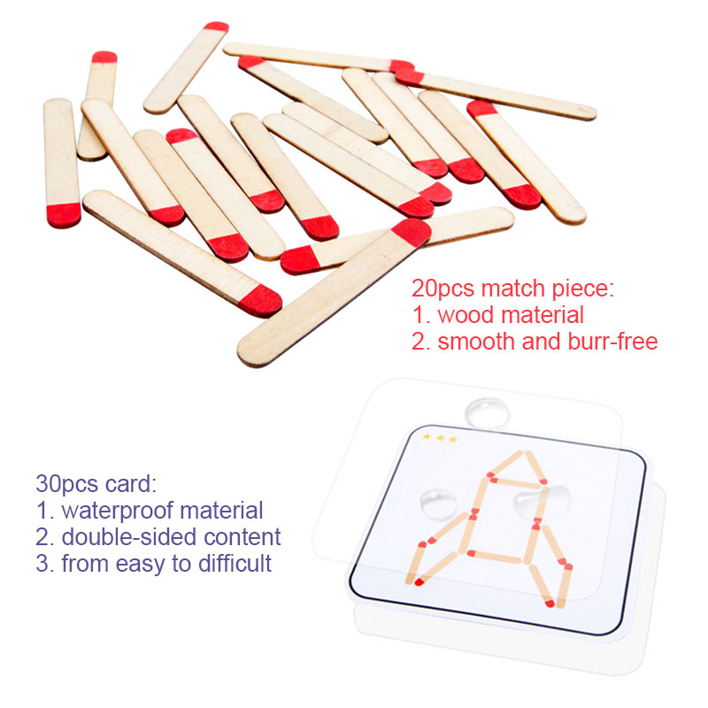 Montessori Matches Puzzles Gam - огляд і ціна Party Games Kids Indoor