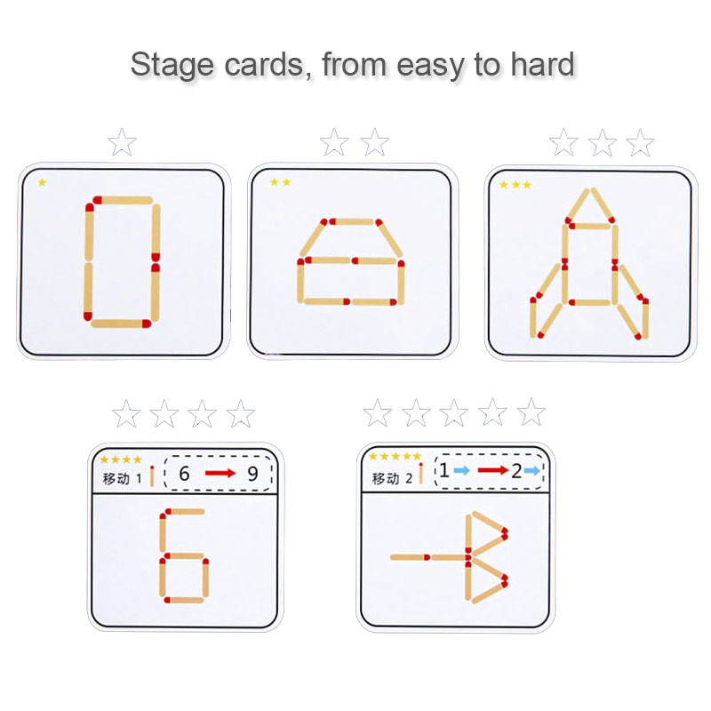 Montessori Matches Puzzles Gam - огляд і ціна Party Games Kids Indoor