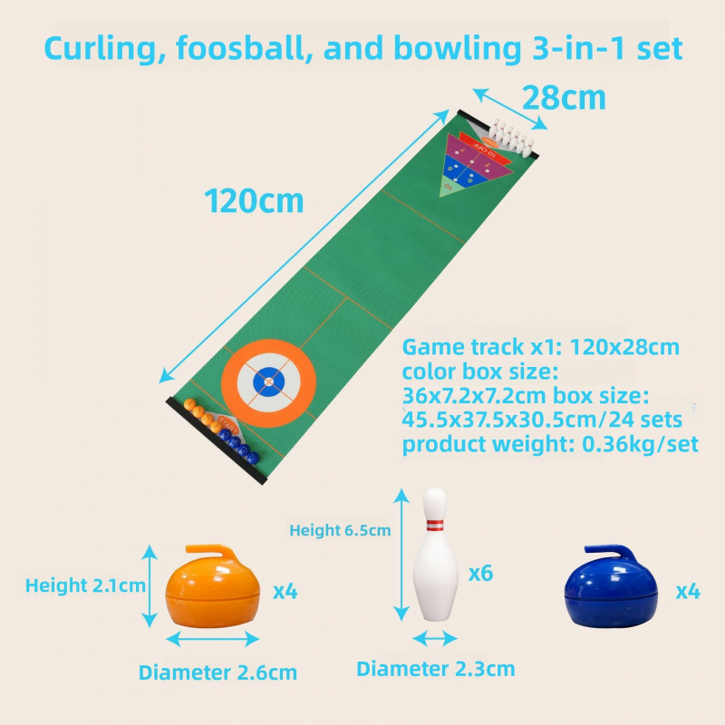 Curling Tabletop Game Set, Min - огляд і ціна Party Games Kids